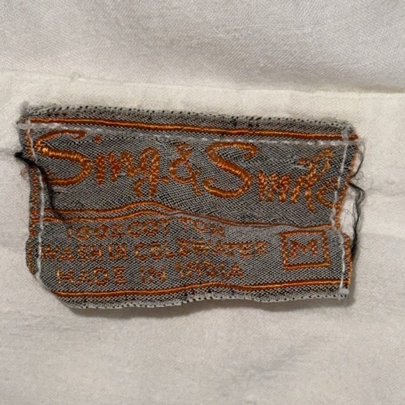 Sing & Smile Vintage 100% Cotton Maxi Dress SZ Medium - Picture 14 of 15